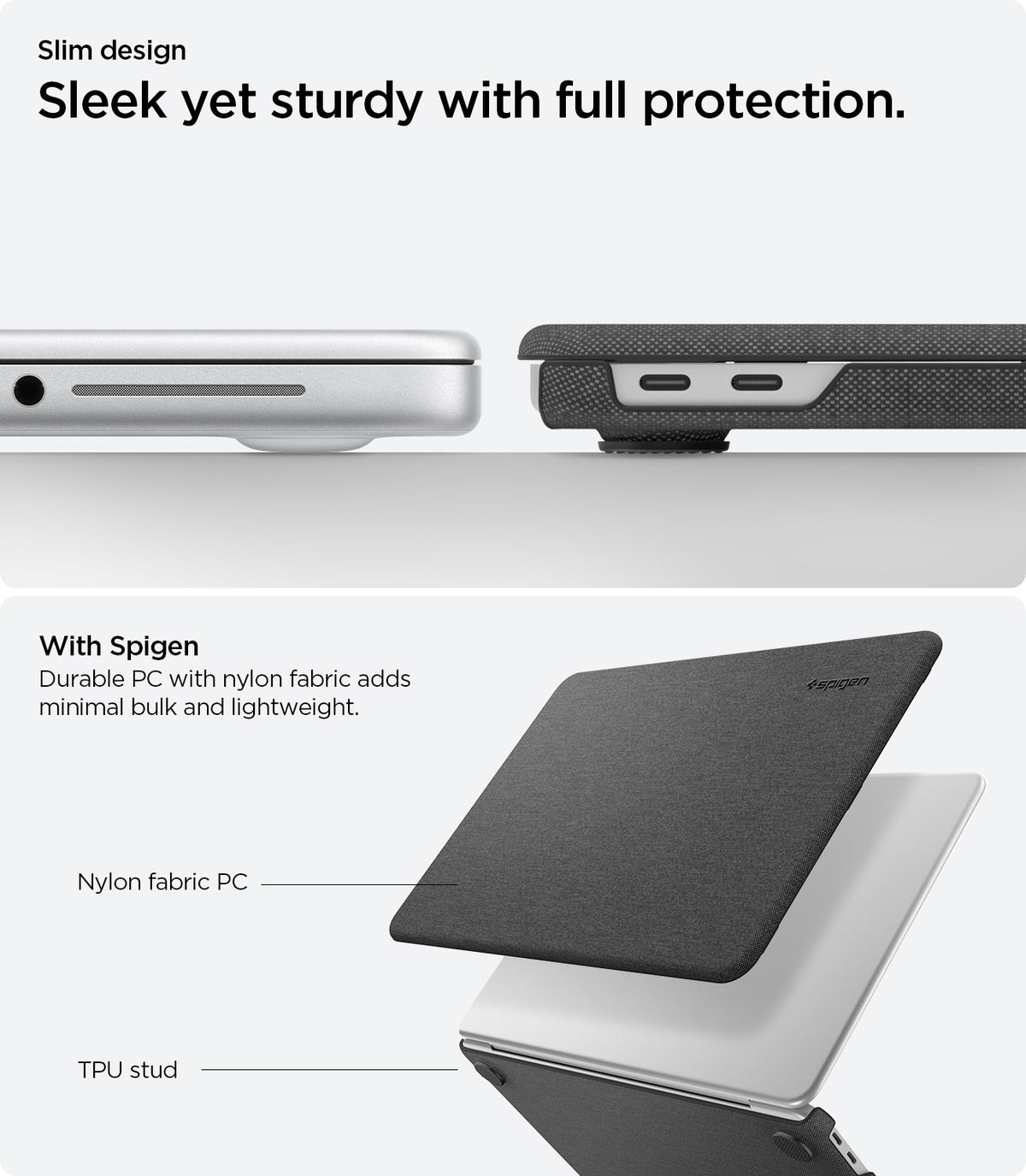 Schutzhülle für Apple MacBook Neo 13" [A18 Pro] 2026, Spigen Urban Fit, Schwarz (2/14)