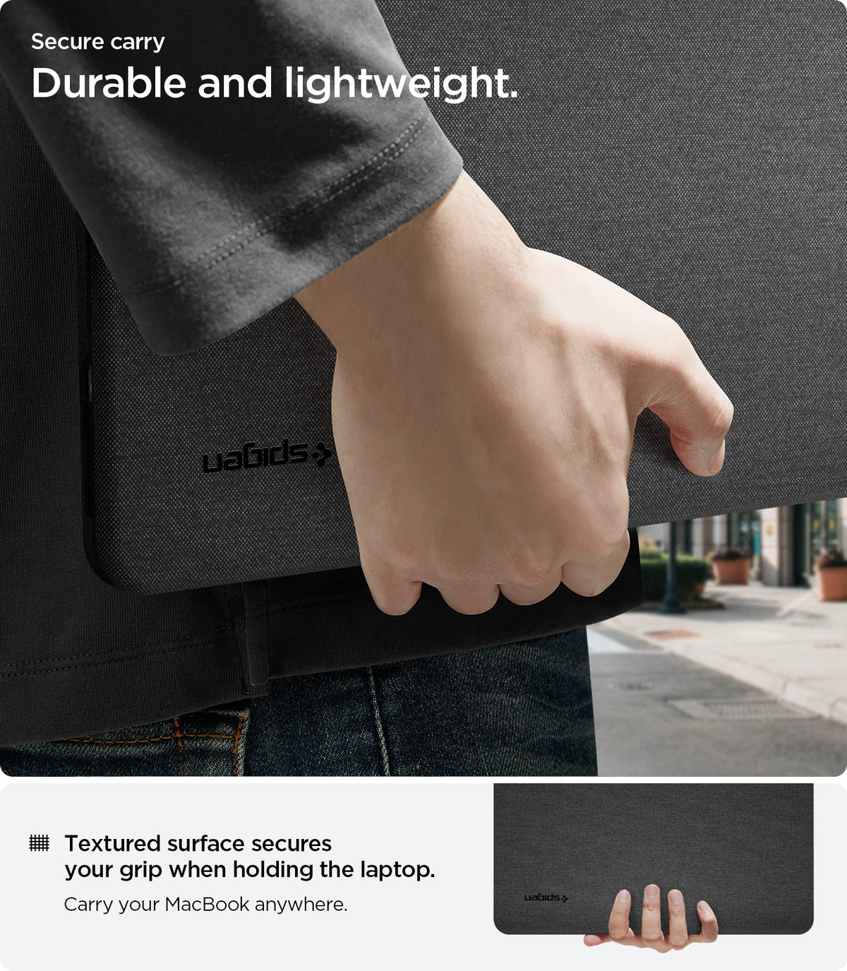 Schutzhülle für Apple MacBook Neo 13" [A18 Pro] 2026, Spigen Urban Fit, Schwarz (3/14)