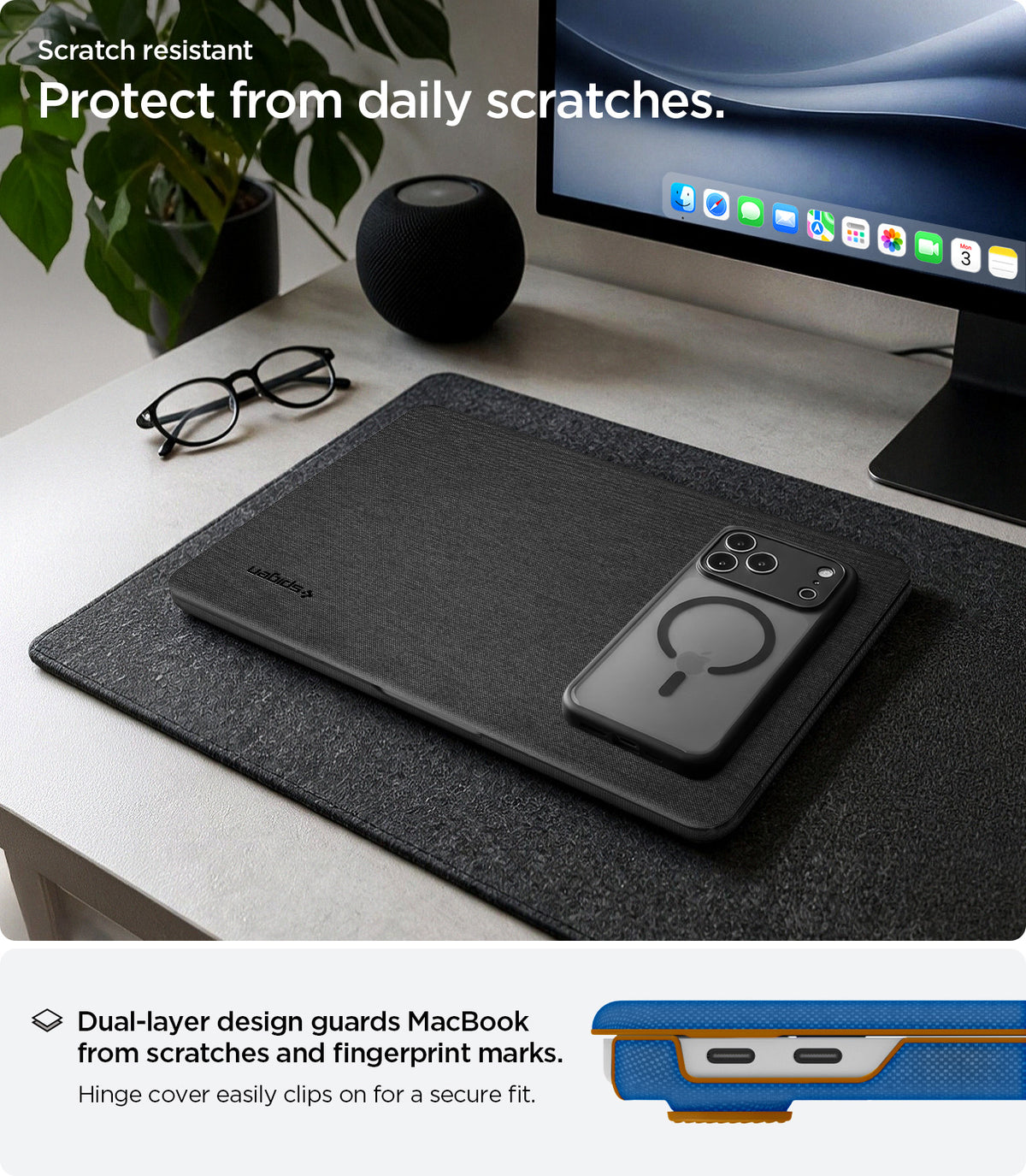 Schutzhülle für Apple MacBook Neo 13" [A18 Pro] 2026, Spigen Urban Fit, Schwarz (5/14)