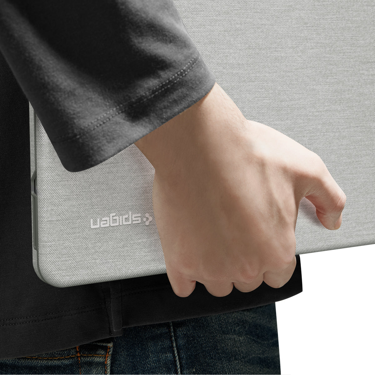 Schutzhülle für Apple MacBook Neo 13" [A18 Pro] 2026, Spigen Urban Fit, Grau (7/14)