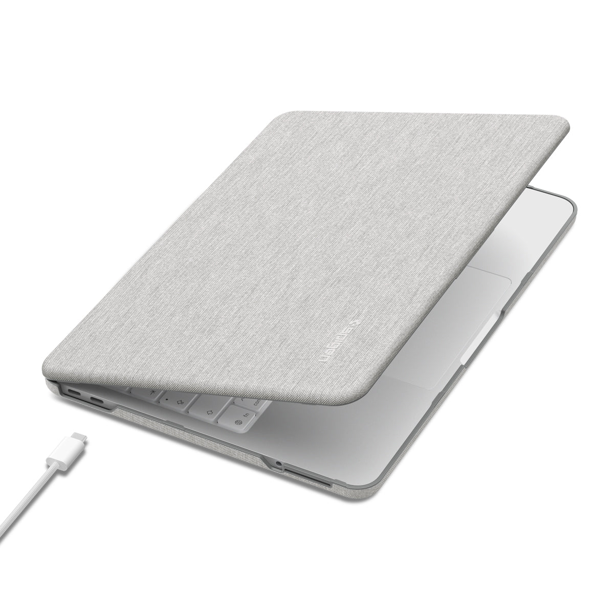Schutzhülle für Apple MacBook Neo 13" [A18 Pro] 2026, Spigen Urban Fit, Grau (9/14)