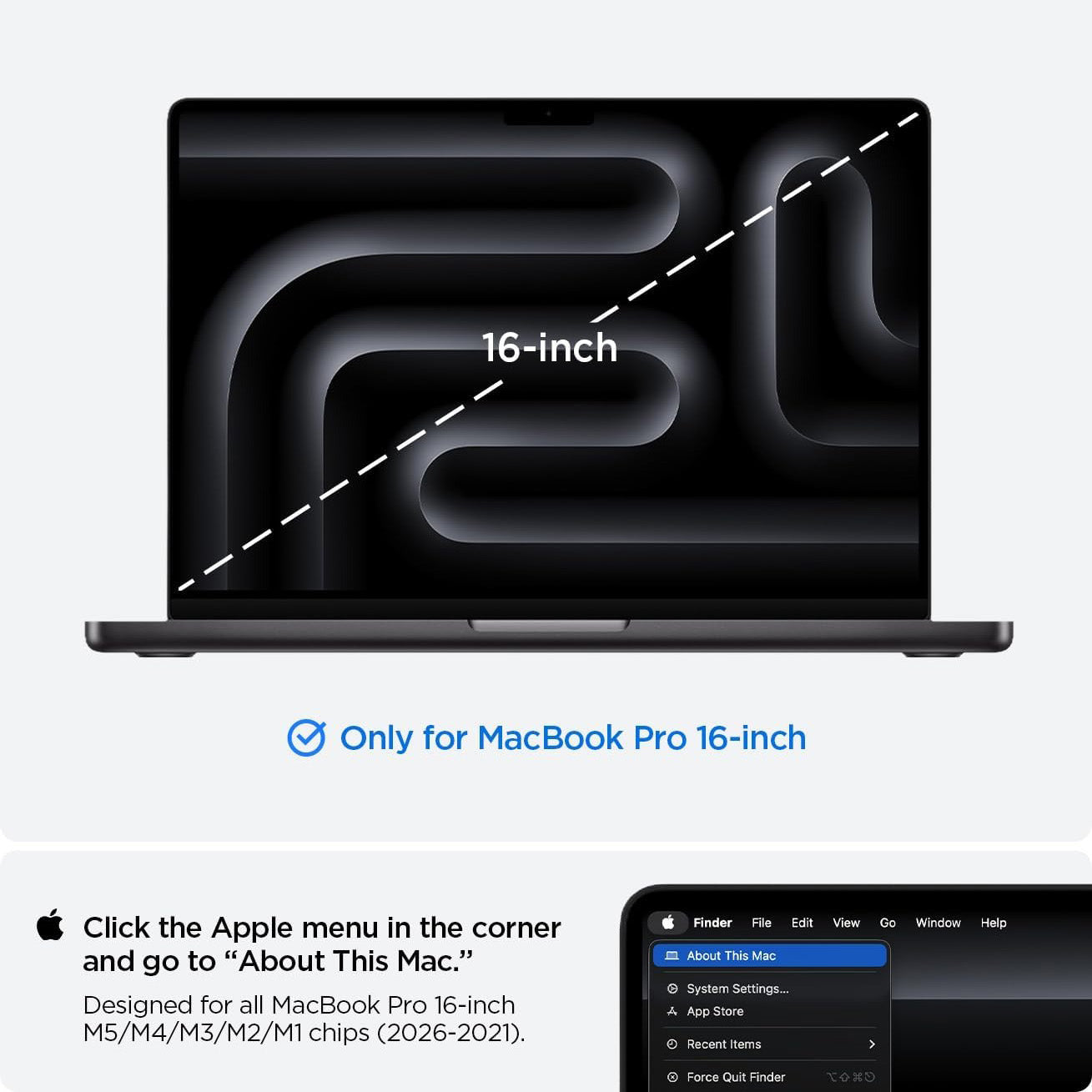 Schutzhülle für MacBook Pro 16" 2026-2021, Spigen Urban Fit, Grau