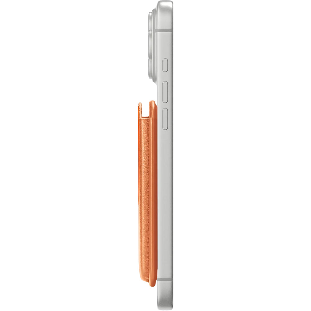 Kartenhalter für MagSafe, für 3 Karten, Spigen Valentinus Wallet, Orange