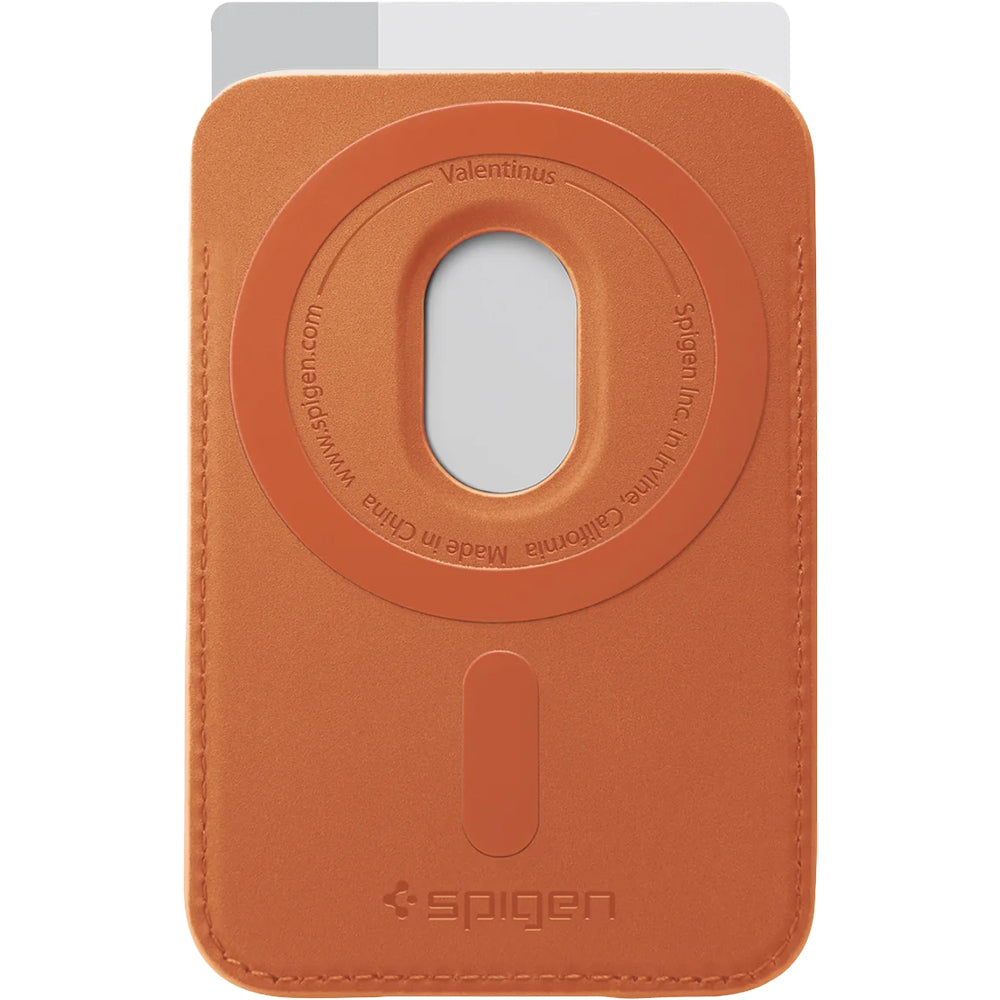 Magnetisches Kartenetui Spigen Valentinus Wallet für MagSafe, Orange