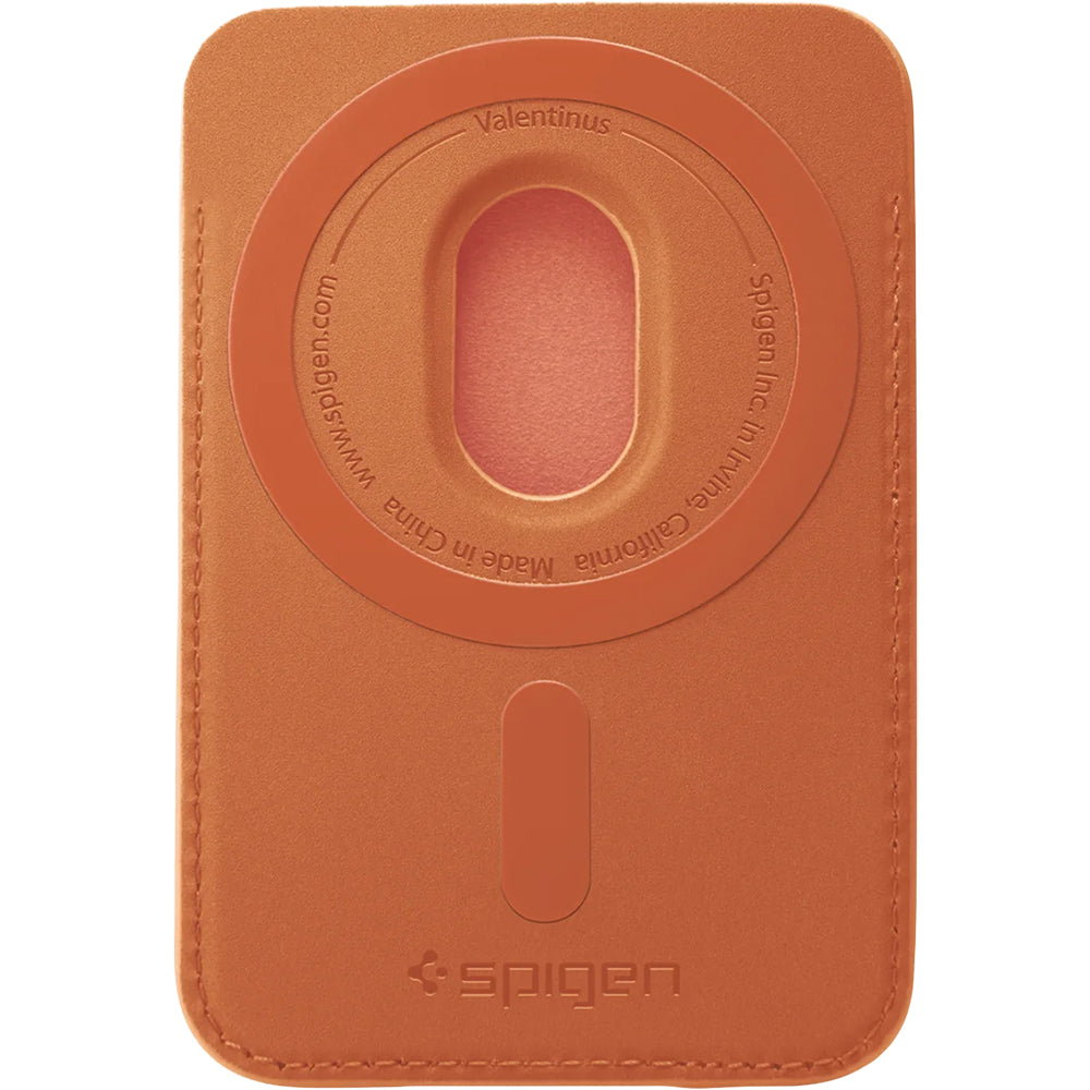 Magnetisches Kartenetui Spigen Valentinus Wallet für MagSafe, Orange