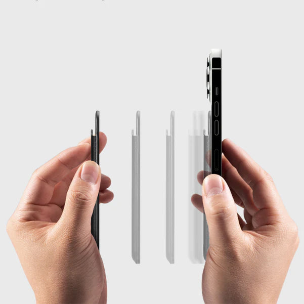 Magnetisches Kartenetui Spigen Valentinus Wallet für MagSafe, Schwarz