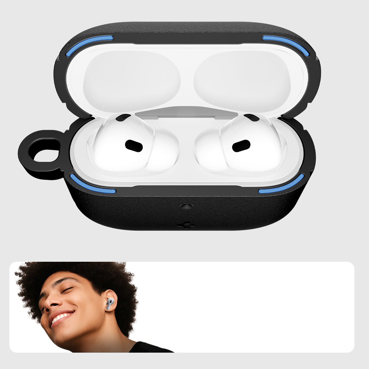 Schutzhülle für AirPods Pro 3, Spigen Vault, Matte Schwarz