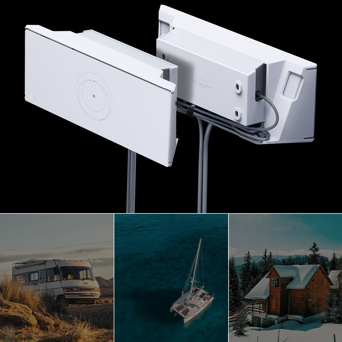 Wandhalterung für Starlink Gen 3, Spigen STL310 Wall Mount, Weiß