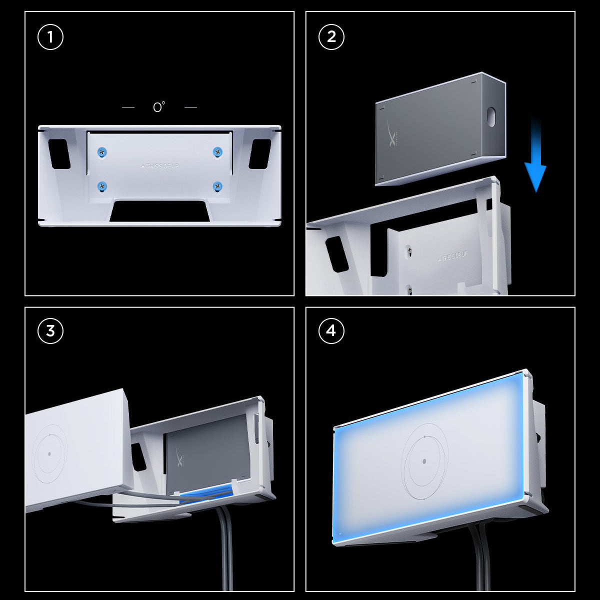 Wandhalterung für Starlink Gen 3, Spigen STL310 Wall Mount, Weiß