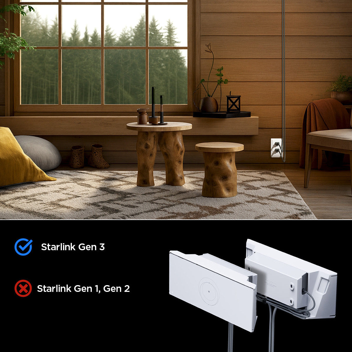 Wandhalterung für Starlink Gen 3, Spigen STL310 Wall Mount, Weiß