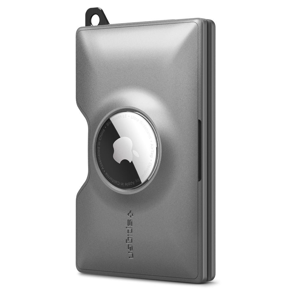 RFID-Kartenhülle Spigen Wallet S Card Holder KeyRing für Apple AirTag, Grau