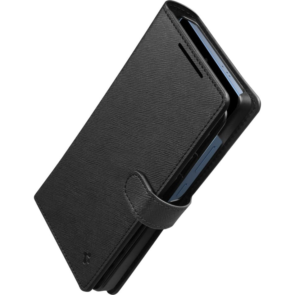 Handyhülle für Galaxy S25 Ultra, Spigen Wallet "S", Schwarz