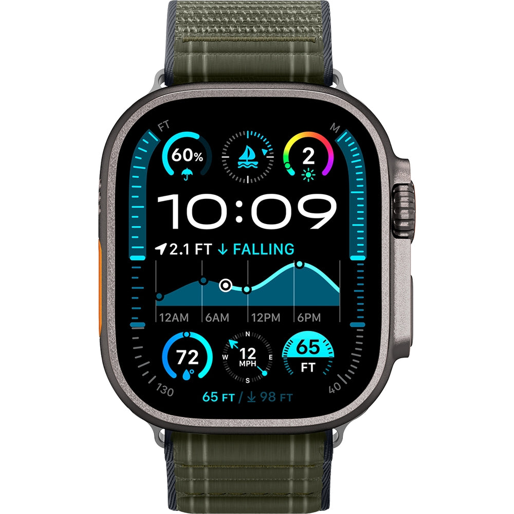 Nylon Armband für Apple Watch 49/46/45/44 mm, Spigen WBF0, Grün