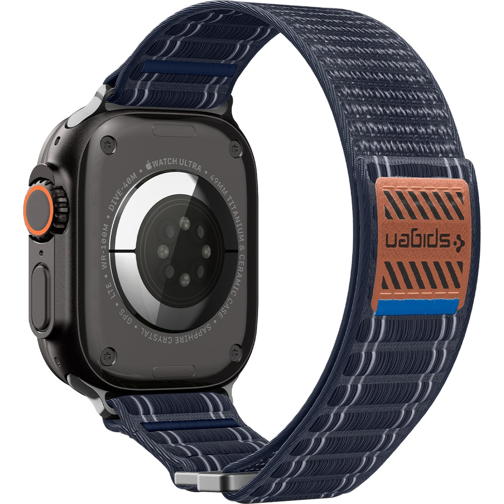 Nylon Armband für Apple Watch 49/46/45/44 mm, Spigen WBF0, Dunkelblau