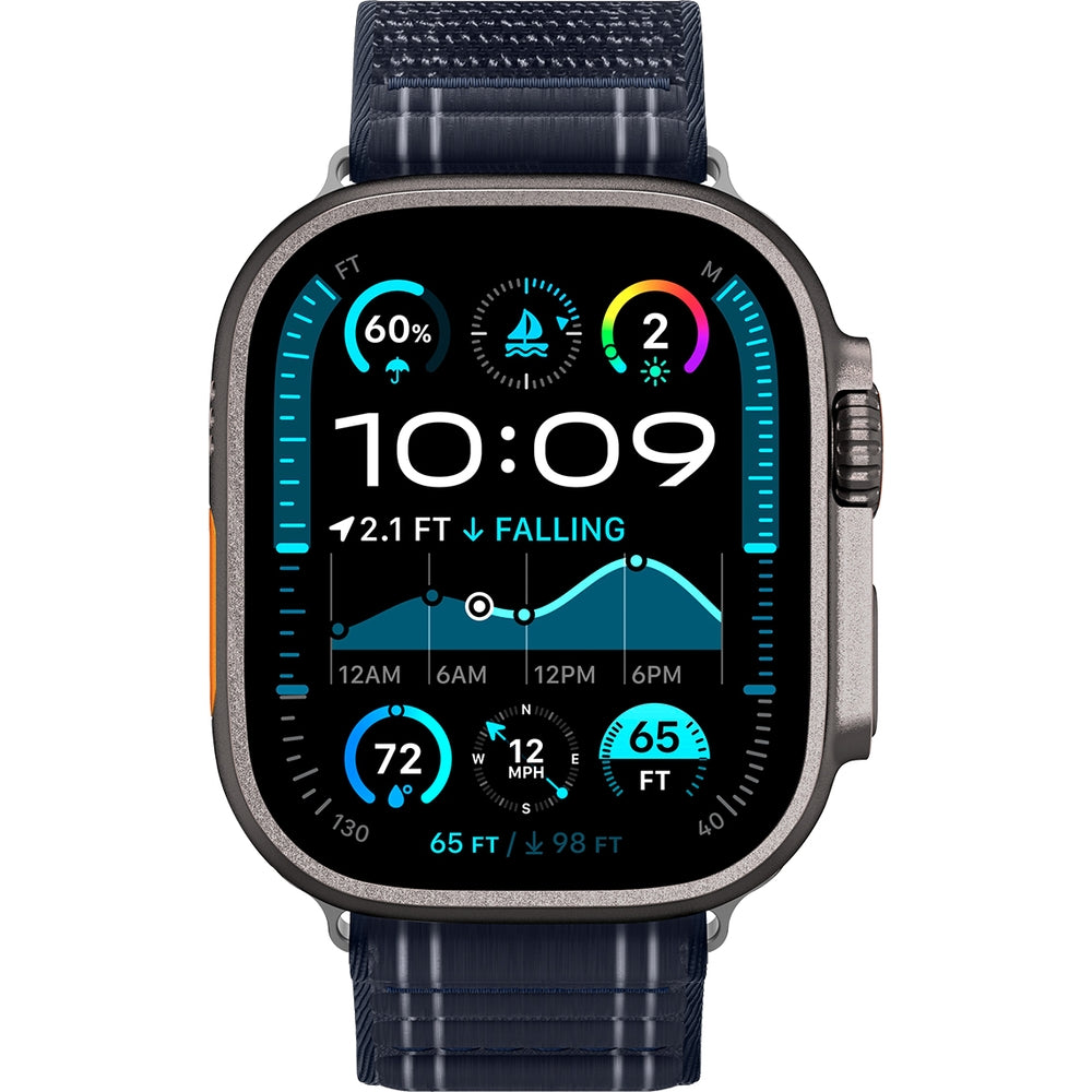 Nylon Armband für Apple Watch 49/46/45/44 mm, Spigen WBF0, Dunkelblau
