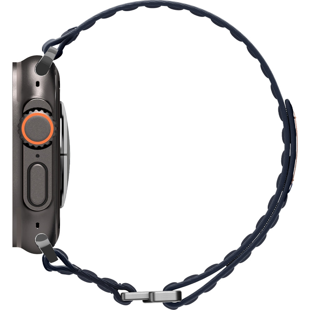 Nylon Armband für Apple Watch 49/46/45/44 mm, Spigen WBF0, Dunkelblau