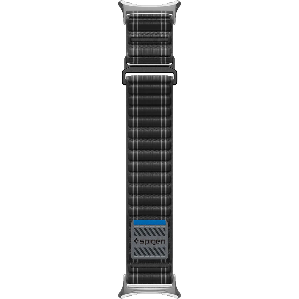 Nylon Armband für Galaxy Watch 8 / 8 Classic, Spigen WBF0, Schwarz
