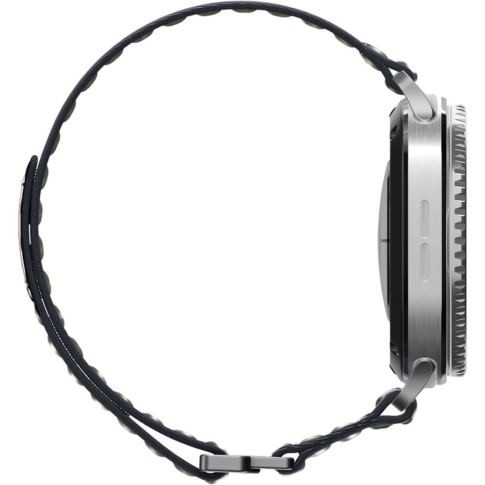 Nylon Armband für Galaxy Watch 8 / 8 Classic, Spigen WBF0, Dunkelgrün