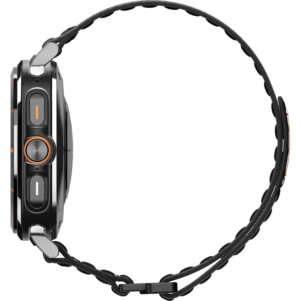 Nylon Armband für Galaxy Watch Ultra 2 / 1, Spigen WBF0, Schwarz