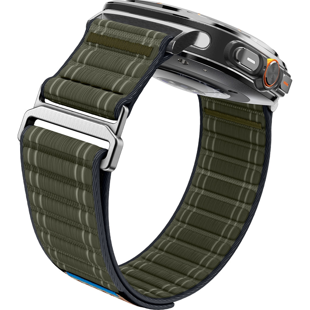 Nylon Armband für Galaxy Watch Ultra 2 / 1, Spigen WBF0, Grün