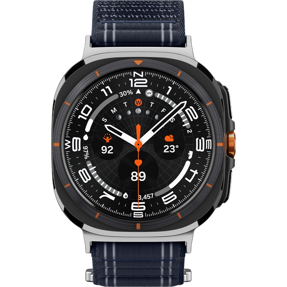Nylon Armband für Galaxy Watch Ultra 2 / 1, Spigen WBF0, Dunkelblau