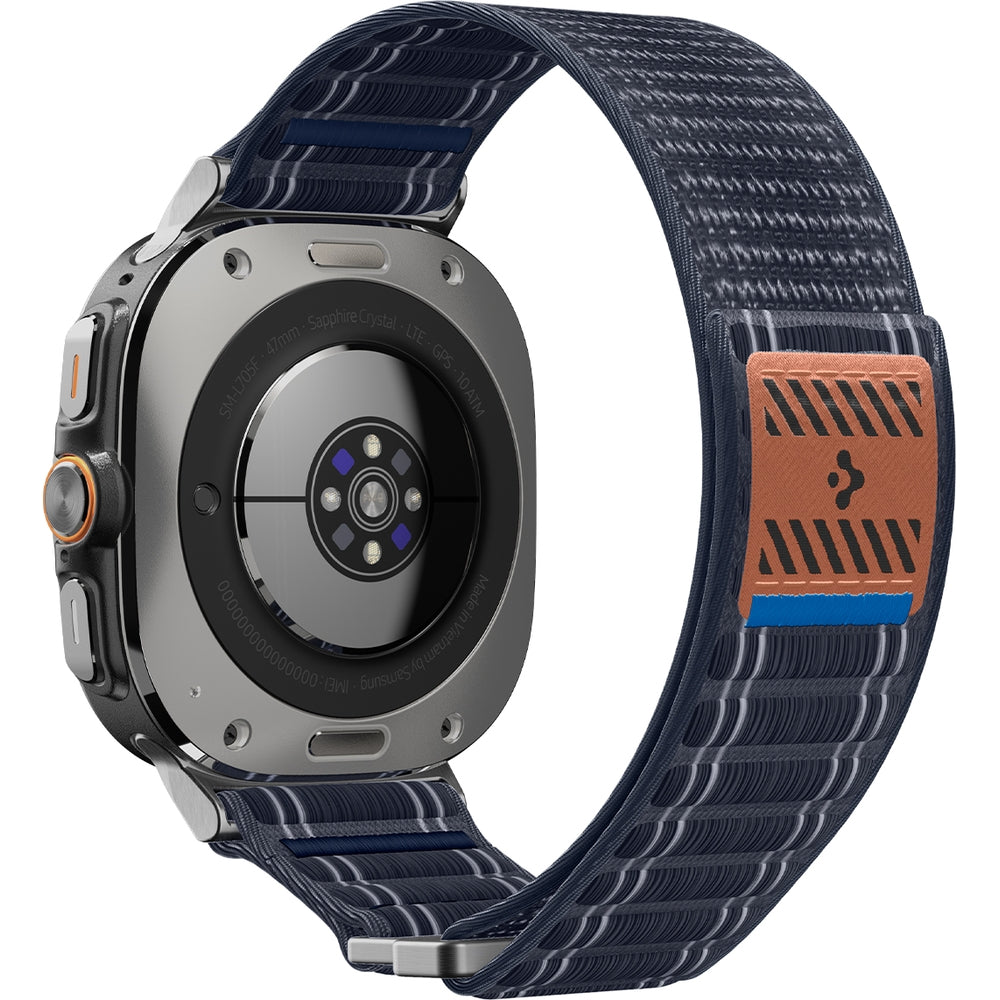 Nylon Armband für Galaxy Watch Ultra 2 / 1, Spigen WBF0, Dunkelblau
