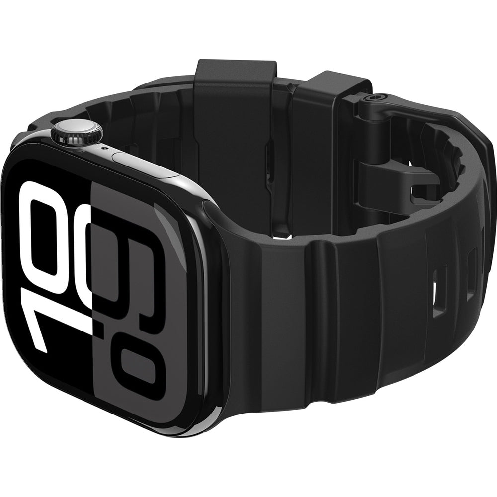 Silikonband für Apple Watch 49/46/45/44 mm, Spigen WBS2, Schwarz