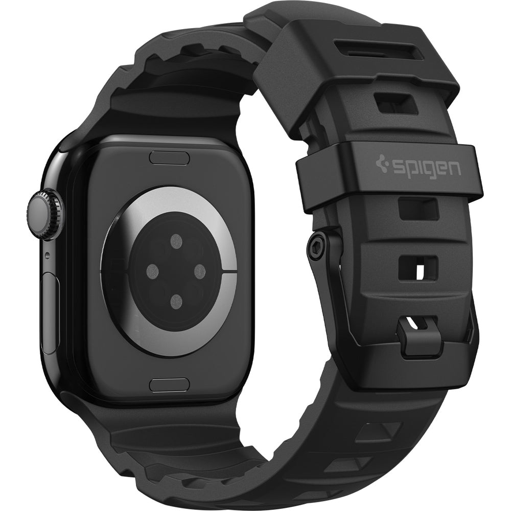 Silikonband für Apple Watch 49/46/45/44 mm, Spigen WBS2, Schwarz