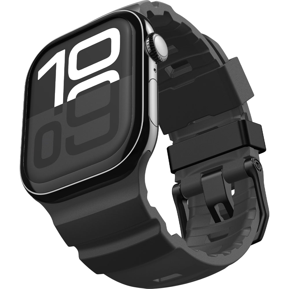 Silikonband für Apple Watch 49/46/45/44 mm, Spigen WBS2, Schwarz