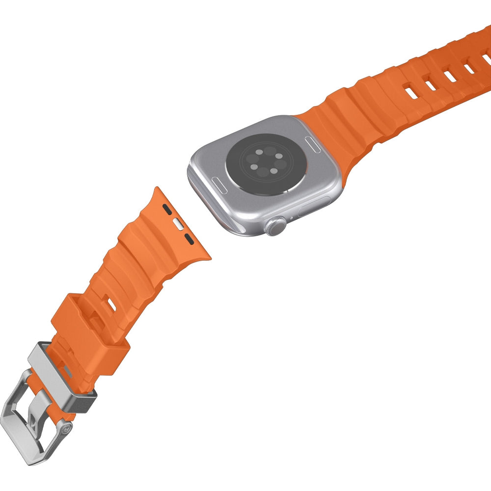 Silikonband für Apple Watch 49/46/45/44 mm, Spigen WBS2, Orange