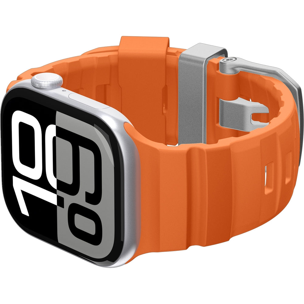 Silikonband für Apple Watch 49/46/45/44 mm, Spigen WBS2, Orange