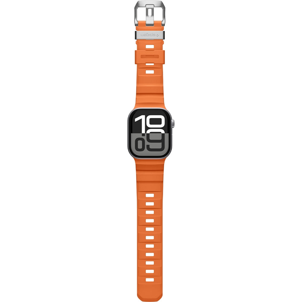 Silikonband für Apple Watch 49/46/45/44 mm, Spigen WBS2, Orange