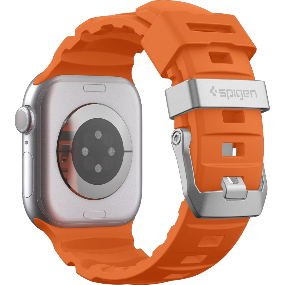 Silikonband für Apple Watch 49/46/45/44 mm, Spigen WBS2, Orange