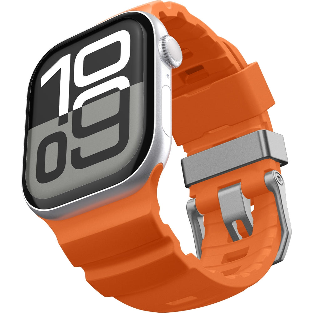 Silikonband für Apple Watch 49/46/45/44 mm, Spigen WBS2, Orange