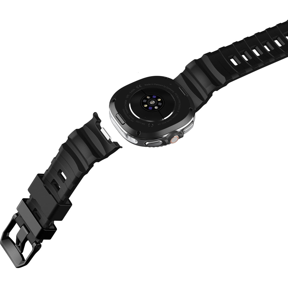 Silikonband für Galaxy Watch 8 / 8 Classic, Spigen WBS2, Schwarz