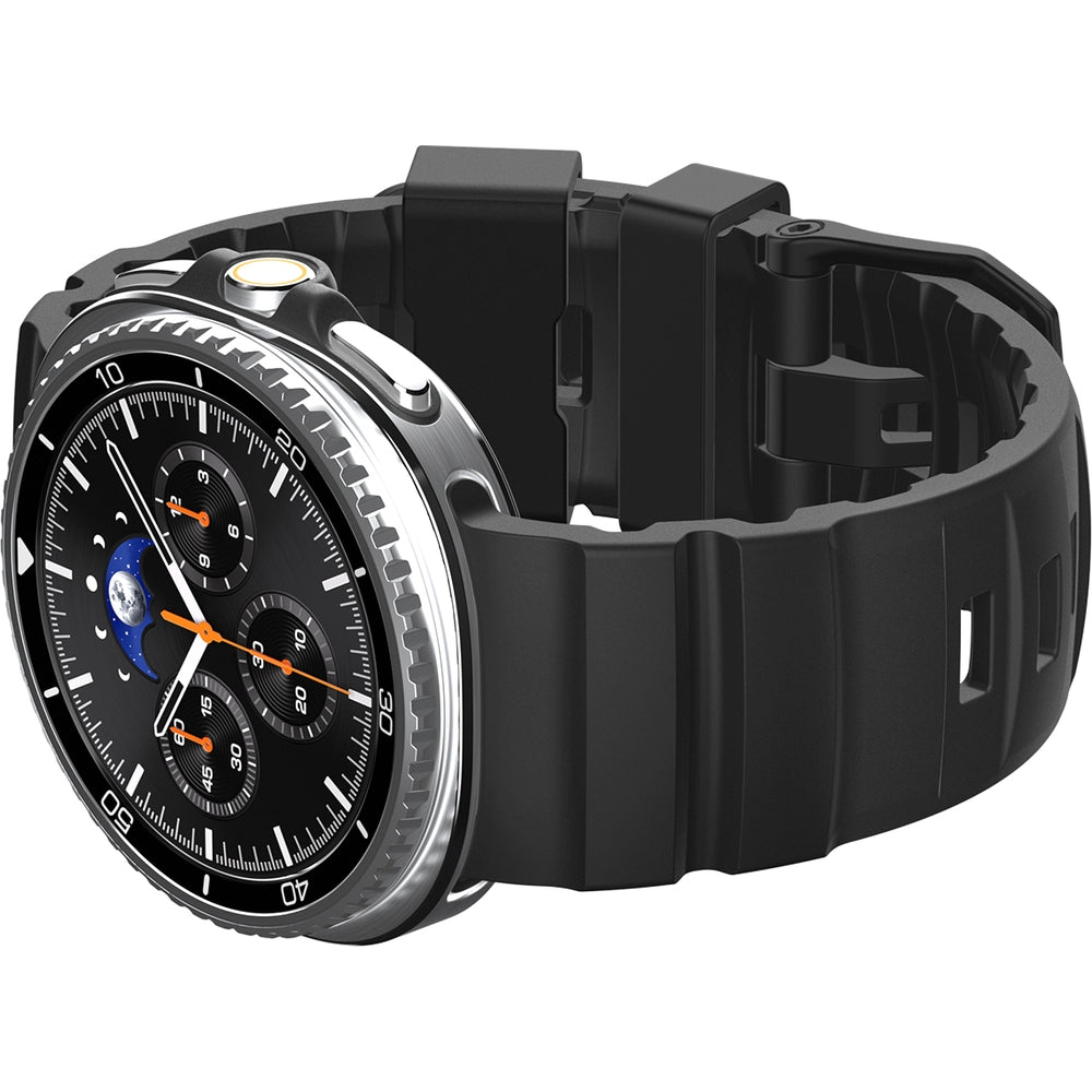 Silikonband für Galaxy Watch 8 / 8 Classic, Spigen WBS2, Schwarz
