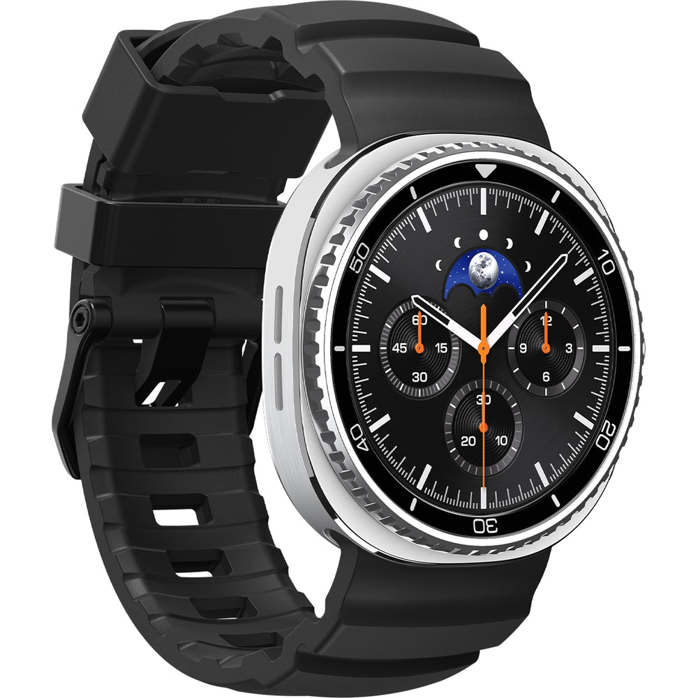 Silikonband für Galaxy Watch 8 / 8 Classic, Spigen WBS2, Schwarz