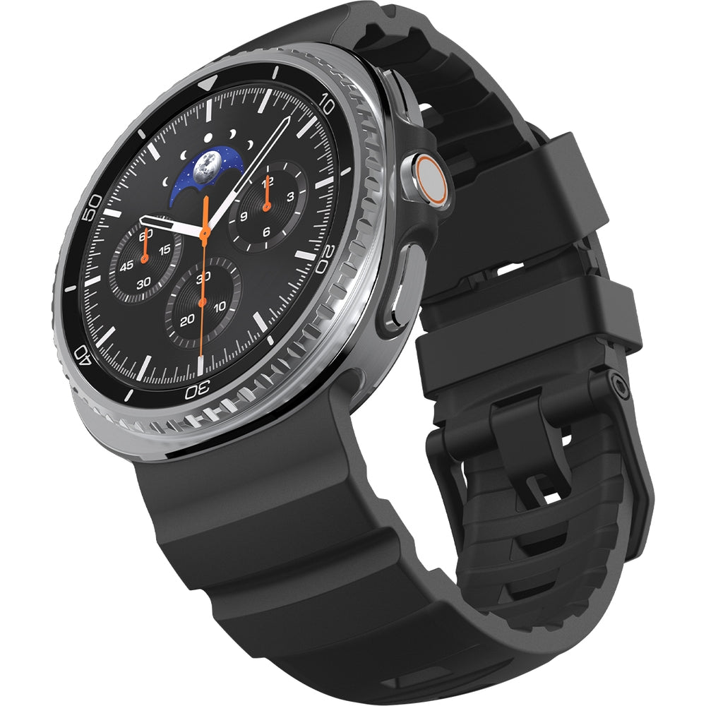 Silikonband für Galaxy Watch 8 / 8 Classic, Spigen WBS2, Schwarz
