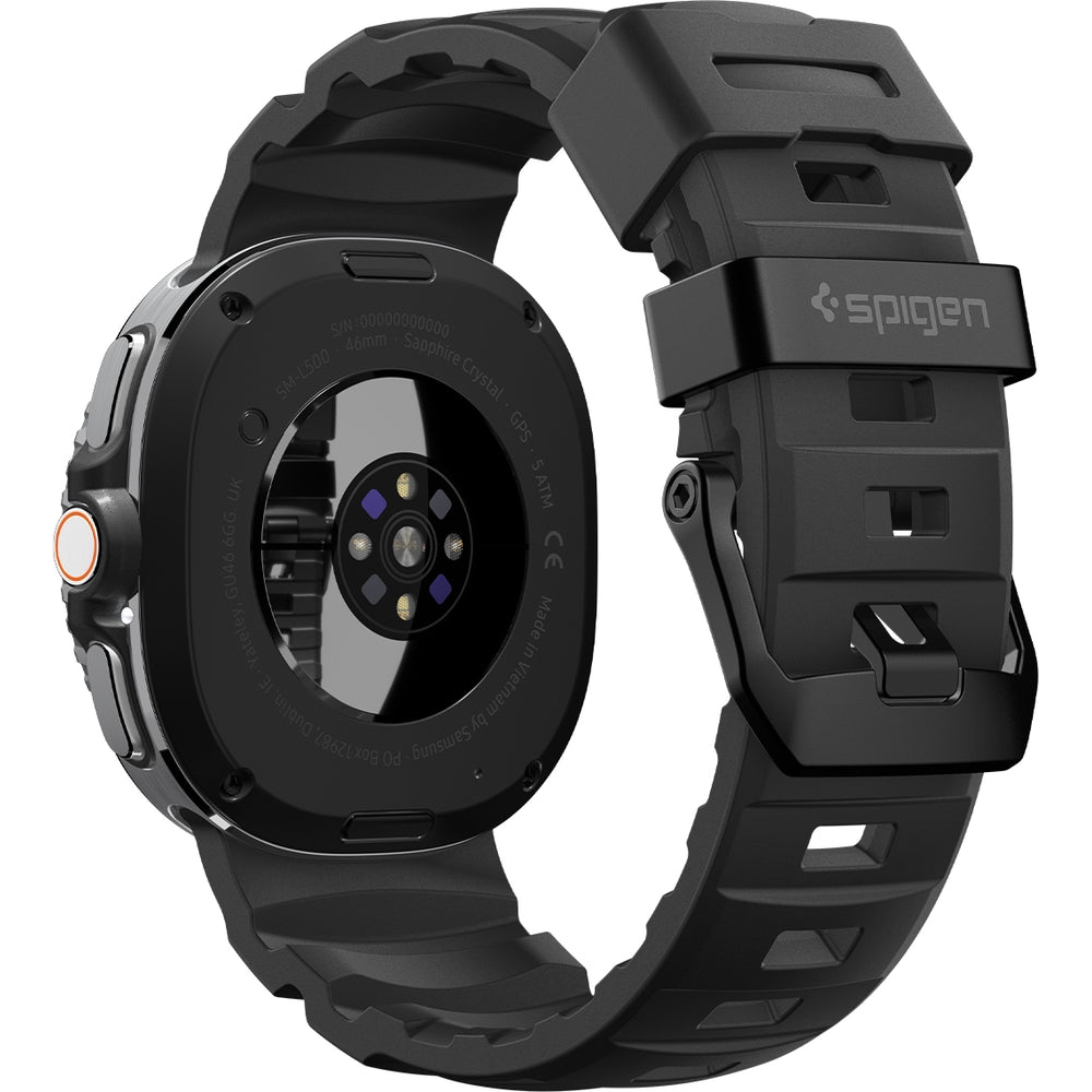 Silikonband für Galaxy Watch 8 / 8 Classic, Spigen WBS2, Schwarz
