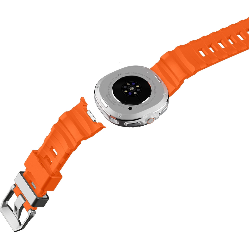 Silikonband für Galaxy Watch 8 / 8 Classic, Spigen WBS2, Orange