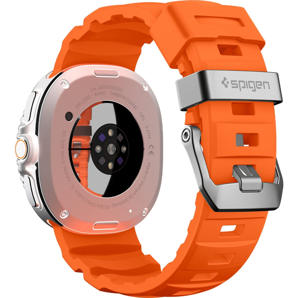 Silikonband für Galaxy Watch 8 / 8 Classic, Spigen WBS2, Orange