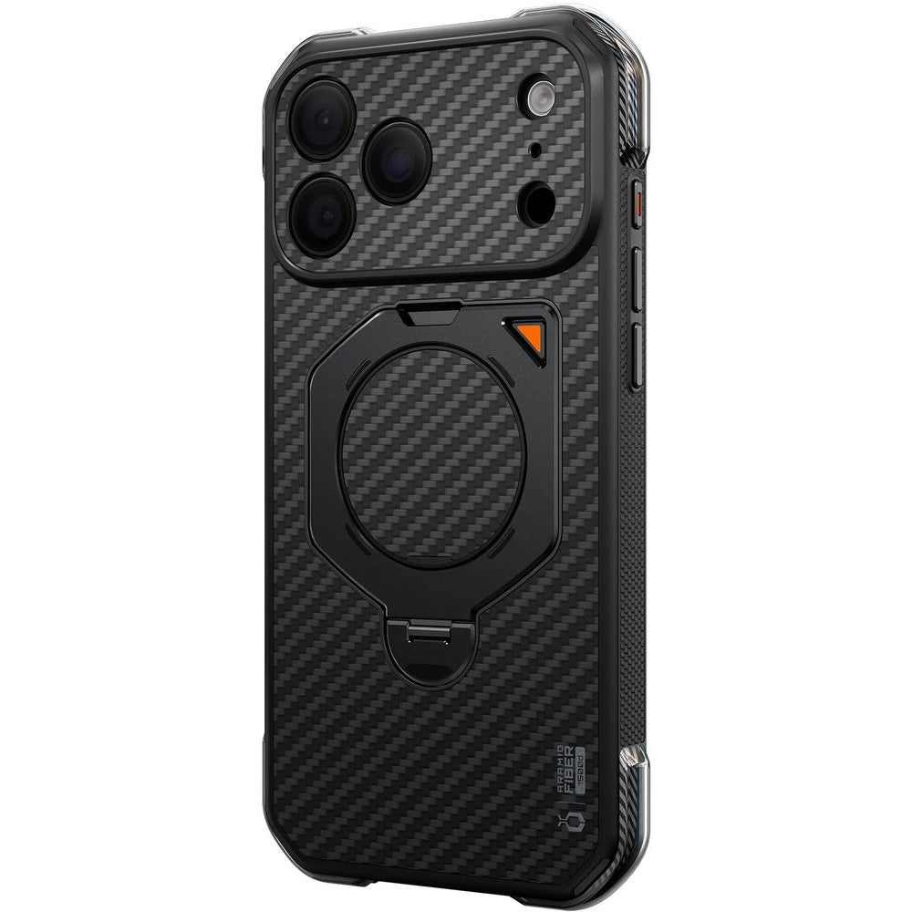 Handyhülle für iPhone 18 Pro Max / 17 Pro Max, Supcase UB Aero Mag Aramid (CC) mit MagSafe, Schwarz (9/12)