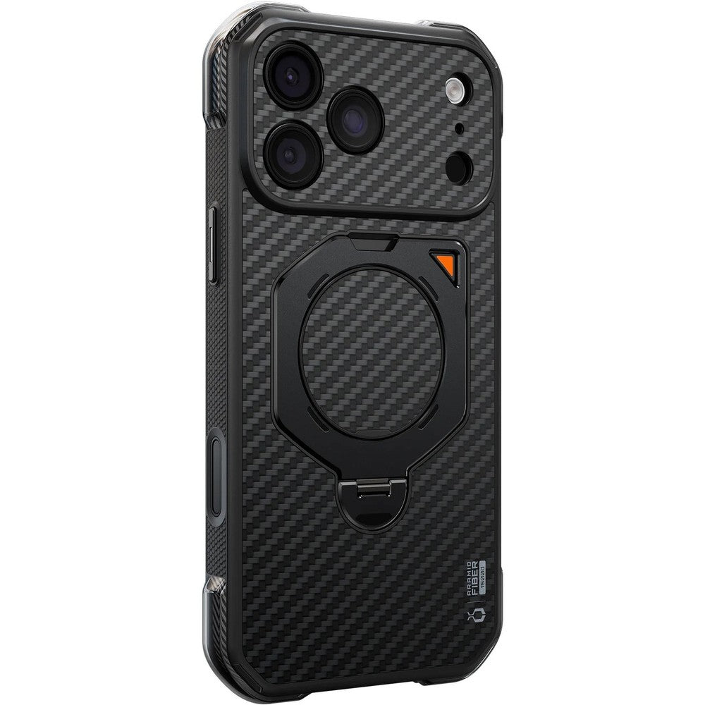 Handyhülle für iPhone 18 Pro Max / 17 Pro Max, Supcase UB Aero Mag Aramid (CC) mit MagSafe, Schwarz (11/12)