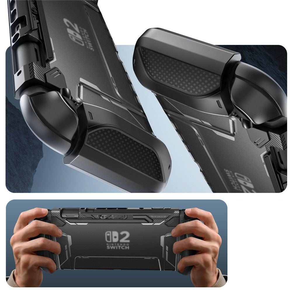 Schutzhülle für Nintendo Switch 2, Supcase Blade, Transparent-Schwarz