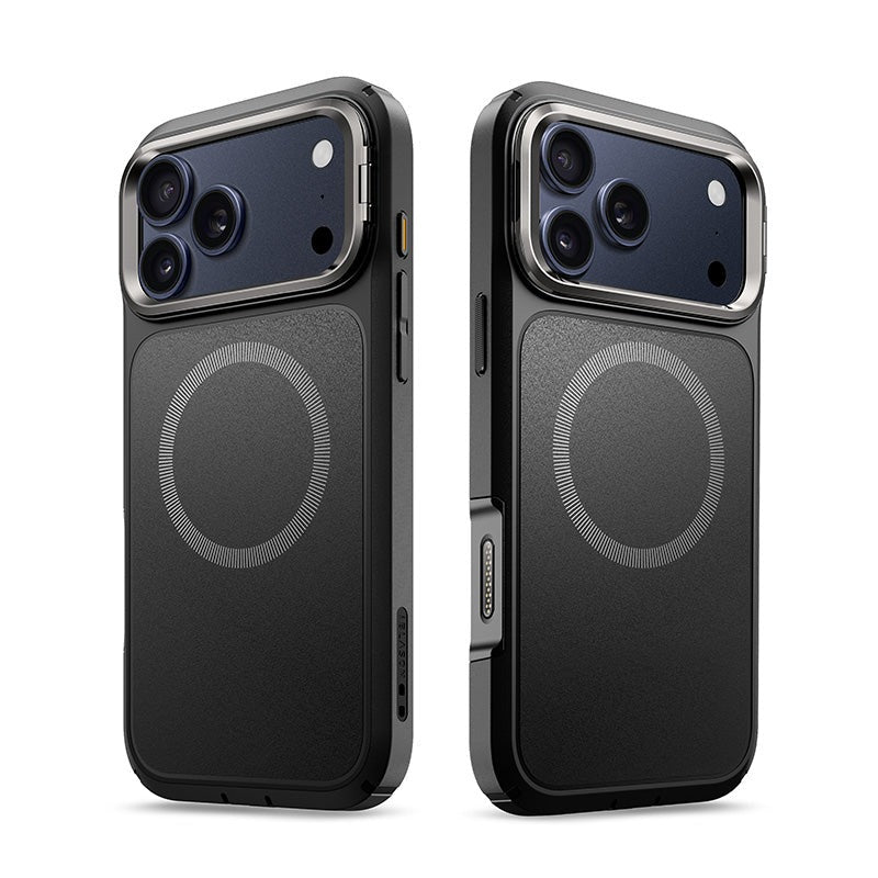 Handyhülle + Glas 9H für iPhone 17 Pro, Supcase i-Blason Ares Flip Mag SPG (CC) mit MagSafe, Schwarz-Grau