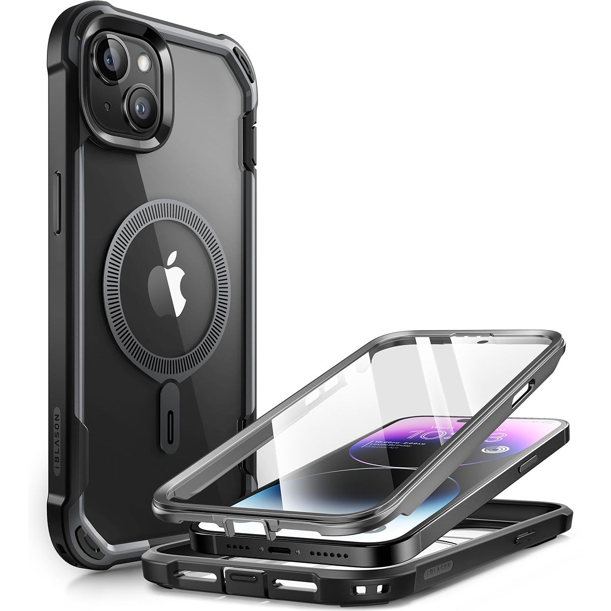 Schutzhülle Supcase i-Blason Ares Mag SP mit MagSafe für iPhone 15, Schwarz