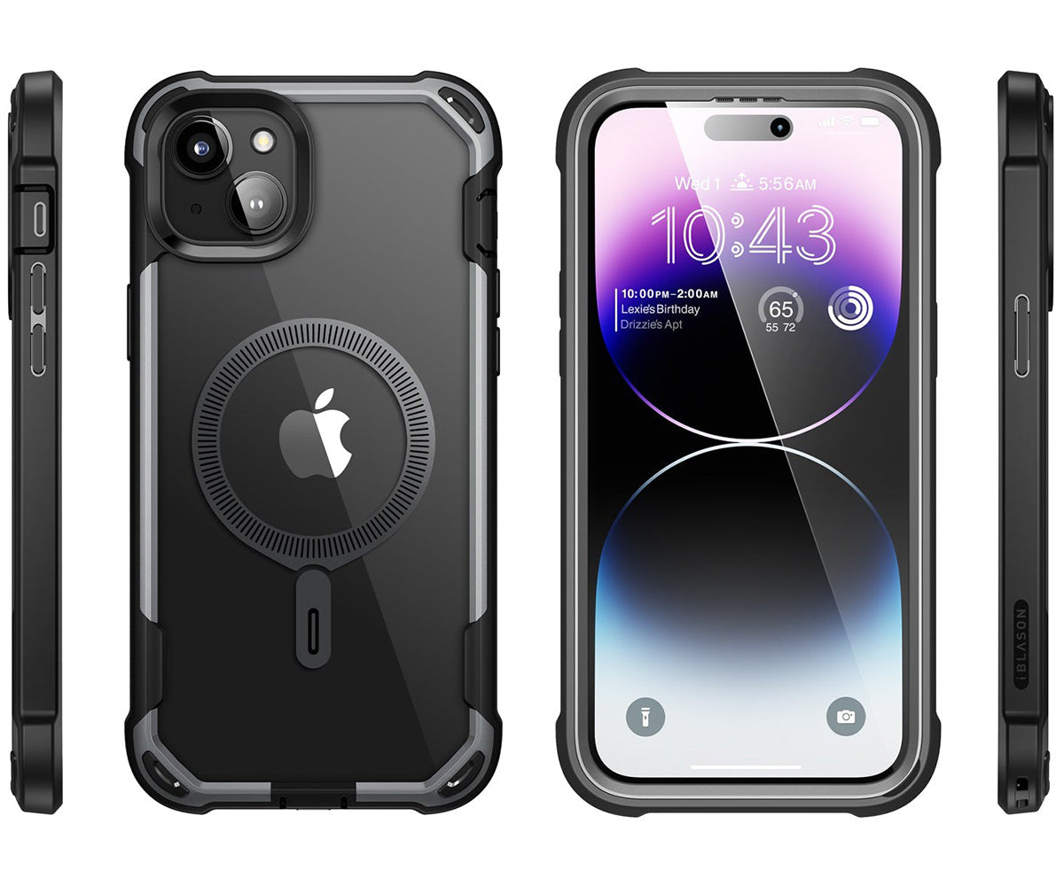 Schutzhülle Supcase i-Blason Ares Mag SP mit MagSafe für iPhone 15, Schwarz