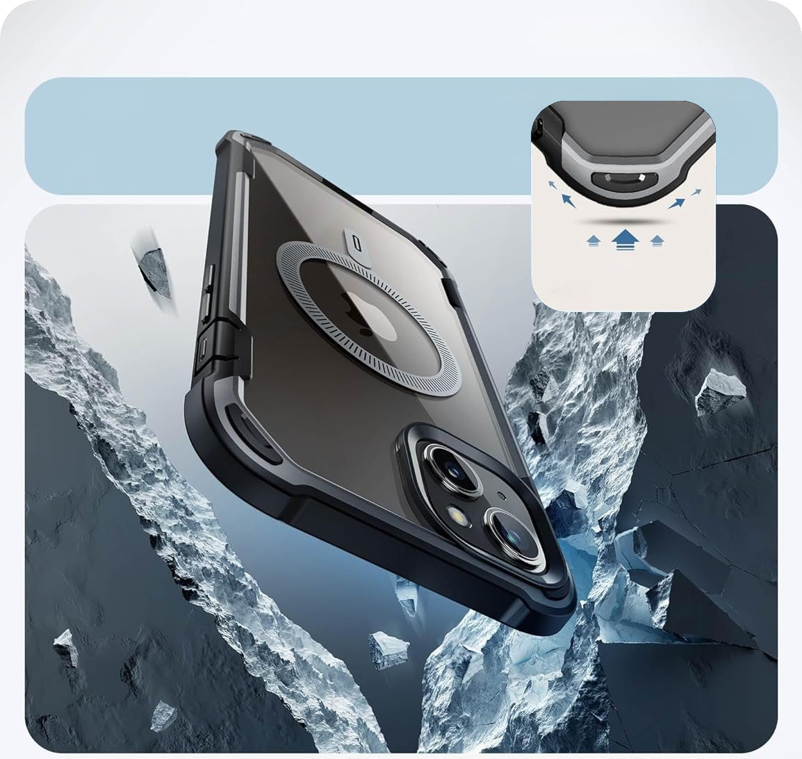Schutzhülle Supcase i-Blason Ares Mag SP mit MagSafe für iPhone 15, Schwarz