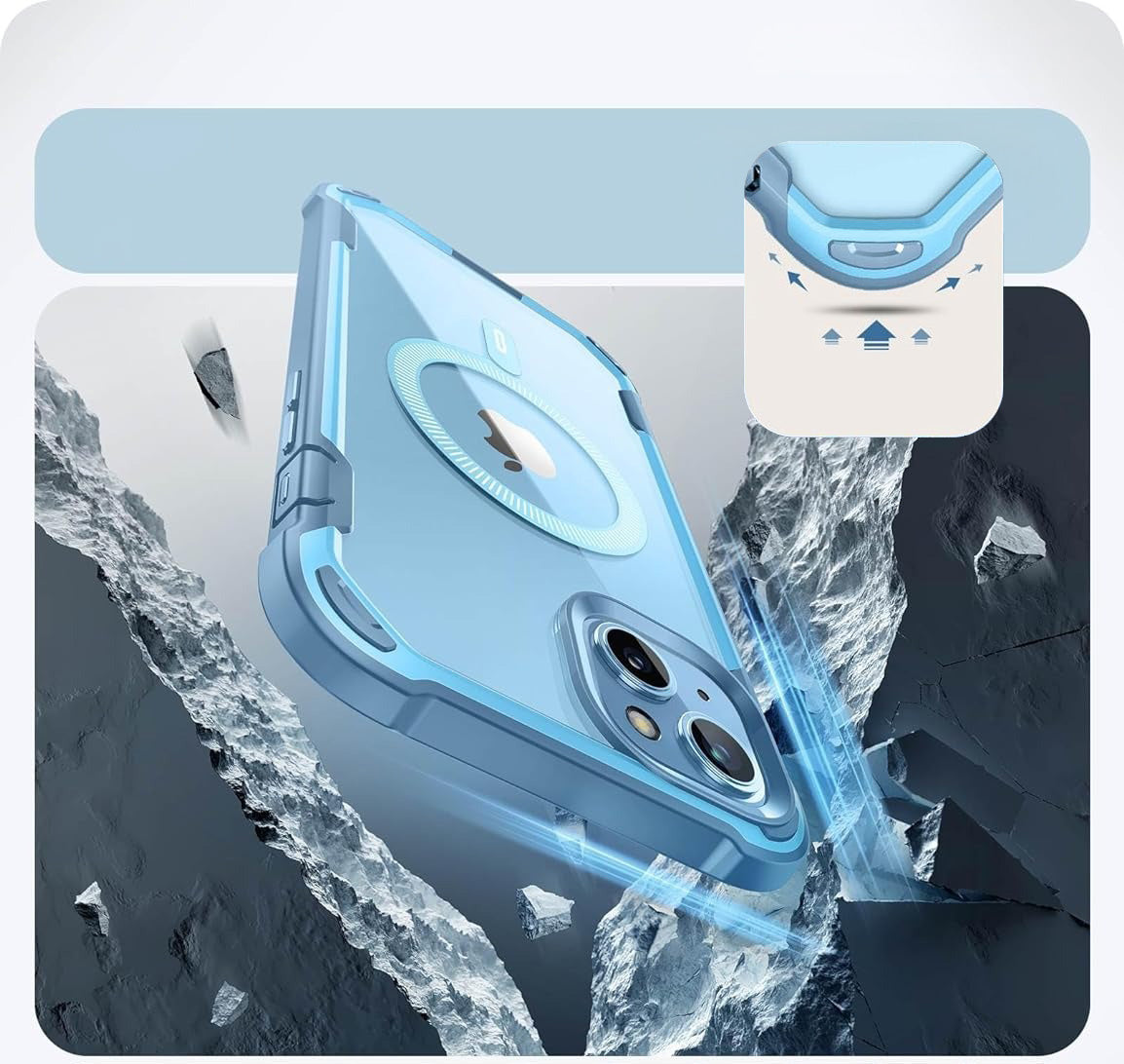 Schutzhülle für iPhone 15, Supcase i-Blason Ares Mag SP für MagSafe, Blau