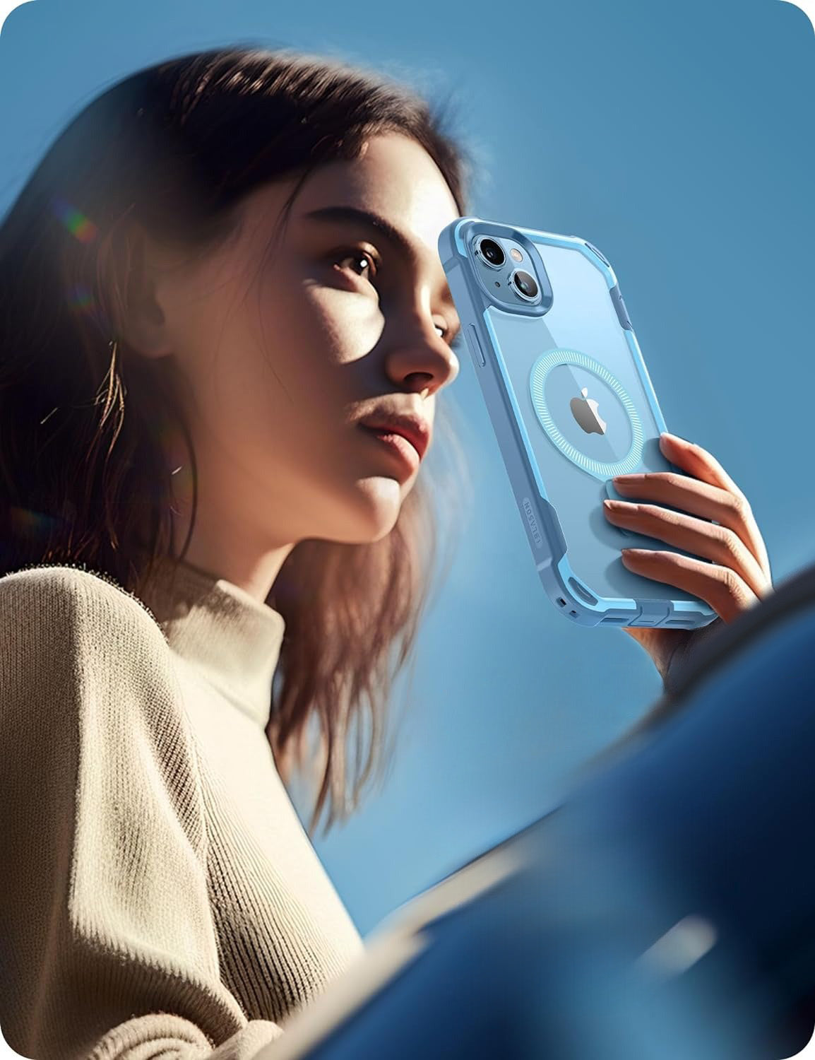 Schutzhülle für iPhone 15, Supcase i-Blason Ares Mag SP für MagSafe, Blau